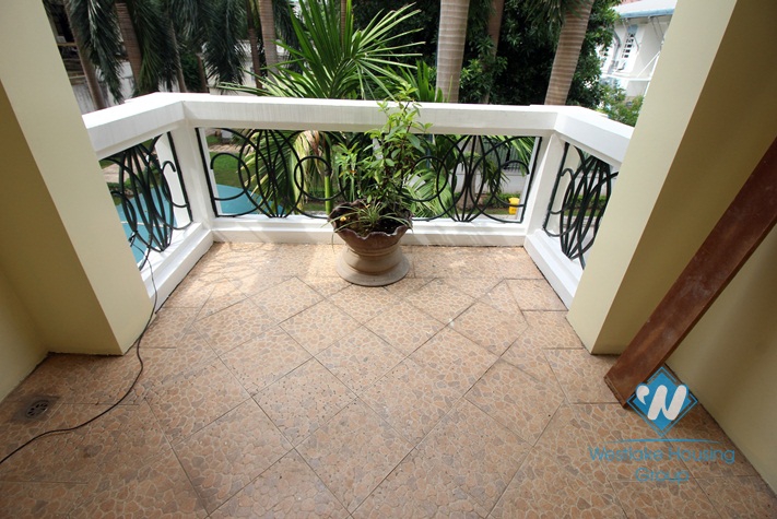Lovely villa for rent in C block, Ciputra, Tay Ho, Hanoi